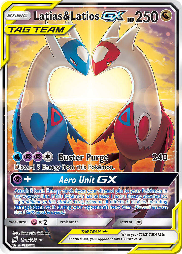 Latias & Latios GX (170/181) [Sun & Moon: Team Up] | Exor Games Bridgewater