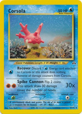 Corsola (37/75) [Neo Discovery Unlimited] | Exor Games Bridgewater