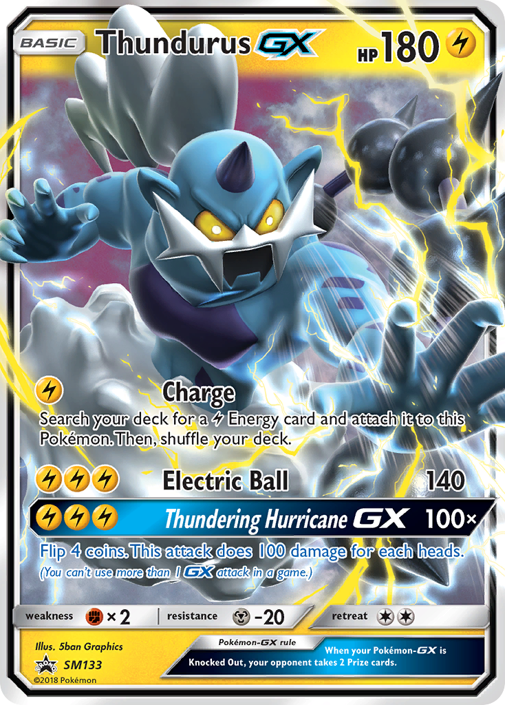 Thundurus GX (SM133) [Sun & Moon: Black Star Promos] | Exor Games Bridgewater