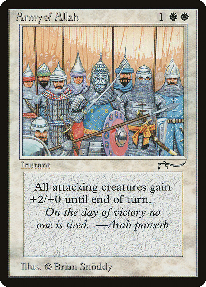 Army of Allah (Light Mana Cost) [Arabian Nights] | Exor Games Bridgewater