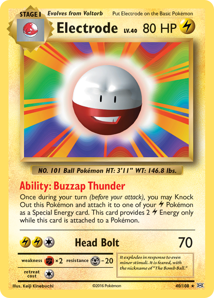 Electrode (40/108) [XY: Evolutions] | Exor Games Bridgewater