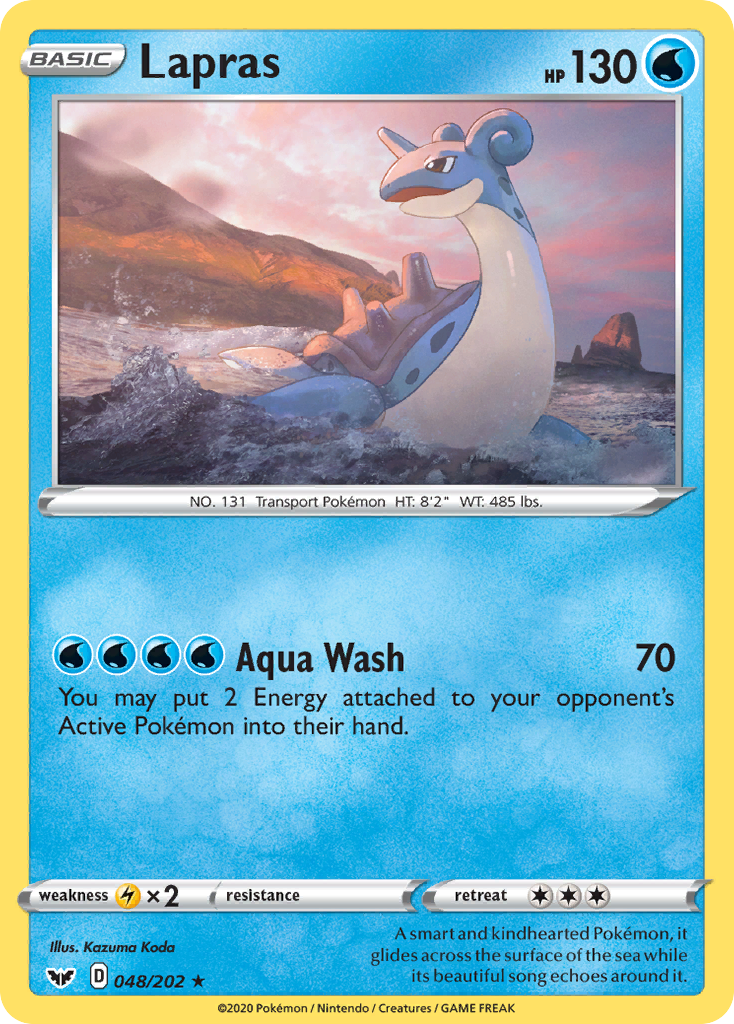 Lapras (048/202) [Sword & Shield: Base Set] | Exor Games Bridgewater