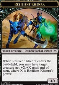 Resilient Khenra // Cat Double-sided Token [Hour of Devastation Tokens] | Exor Games Bridgewater