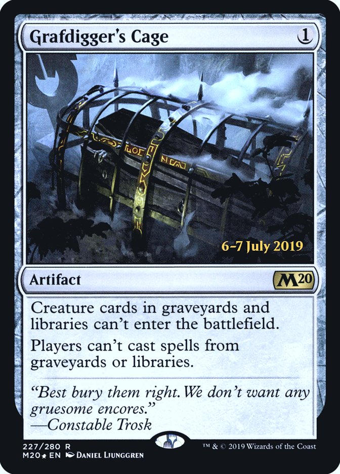 Grafdigger's Cage  [Core Set 2020 Prerelease Promos] | Exor Games Bridgewater