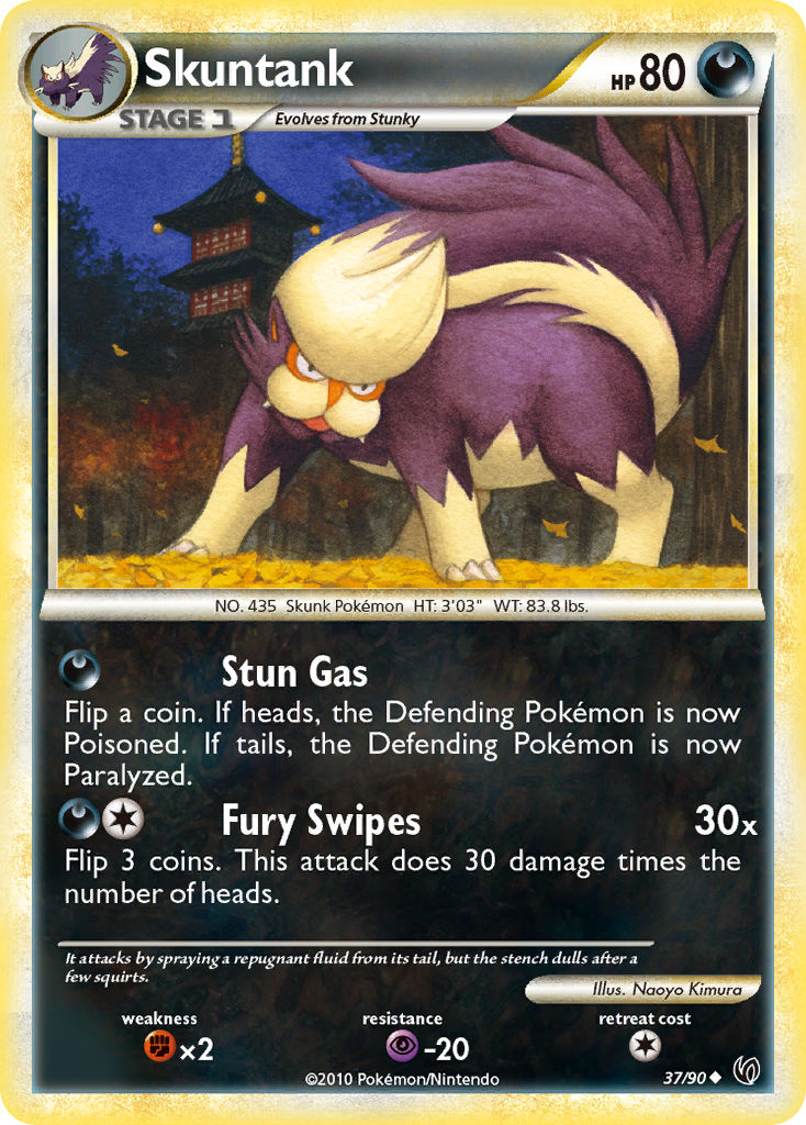 Skuntank (37/90) [HeartGold & SoulSilver: Undaunted] | Exor Games Bridgewater