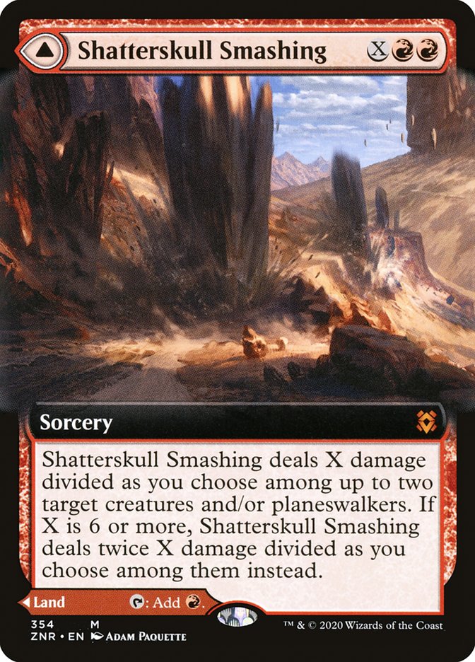 Shatterskull Smashing // Shatterskull, the Hammer Pass (Extended Art) [Zendikar Rising] | Exor Games Bridgewater