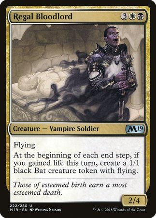Regal Bloodlord [Core Set 2019] | Exor Games Bridgewater
