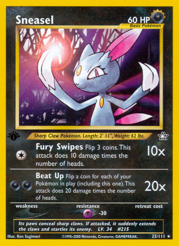 Sneasel (25/111) [Neo Genesis 1st Edition] | Exor Games Bridgewater