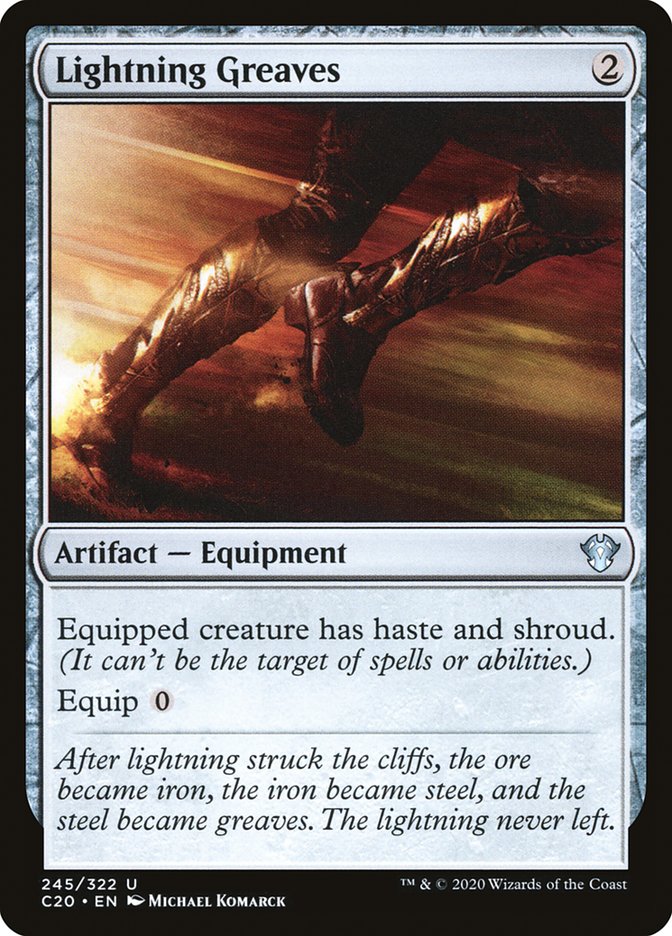 Lightning Greaves [Commander 2020] | Exor Games Bridgewater