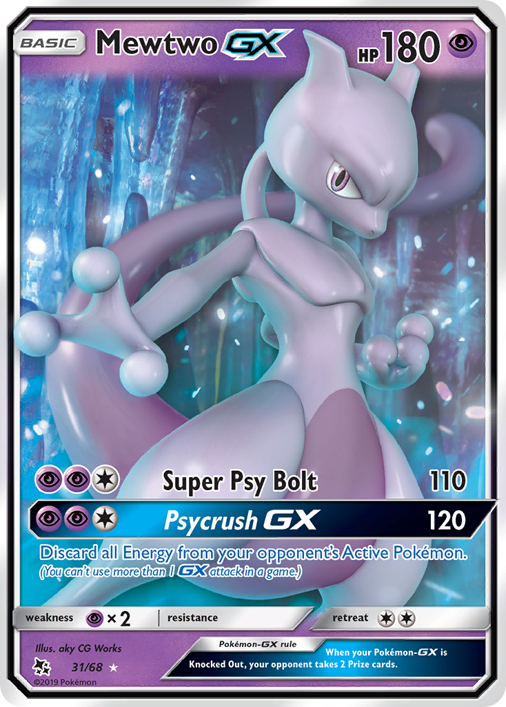 Mewtwo GX (31/68) [Sun & Moon: Hidden Fates] | Exor Games Bridgewater