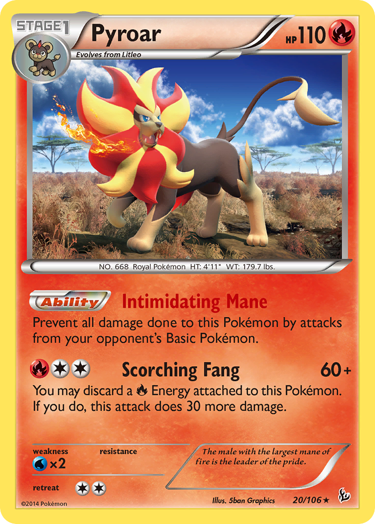 Pyroar (20/106) [XY: Flashfire] | Exor Games Bridgewater