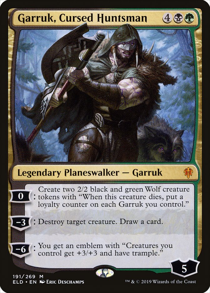 Garruk, Cursed Huntsman [Throne of Eldraine] | Exor Games Bridgewater