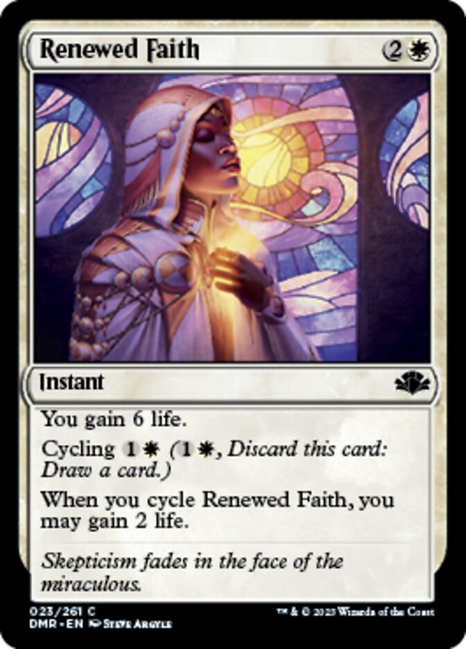 Renewed Faith [Dominaria Remastered] | Exor Games Bridgewater