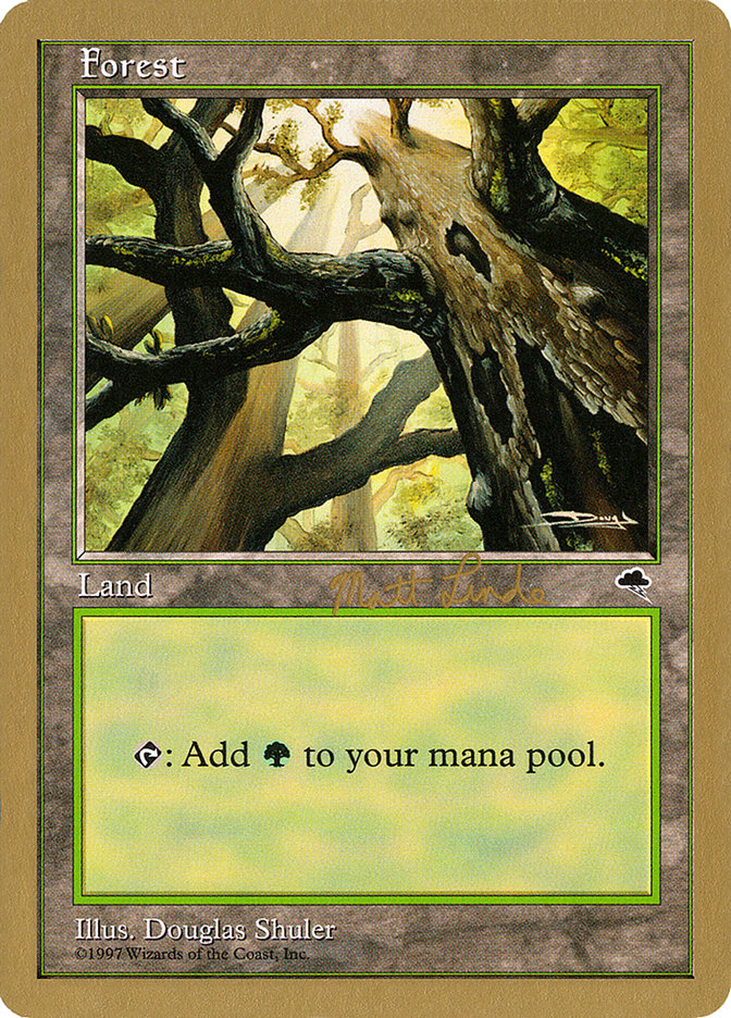 Forest (ml347a) (Matt Linde) [World Championship Decks 1999] | Exor Games Bridgewater