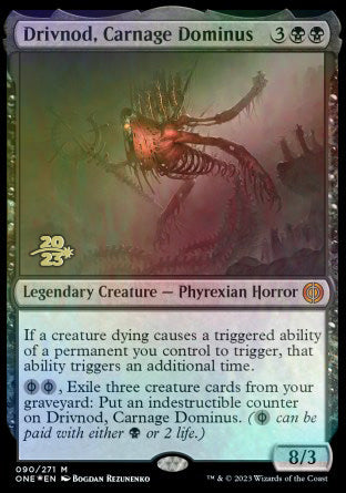 Drivnod, Carnage Dominus [Phyrexia: All Will Be One Prerelease Promos] | Exor Games Bridgewater