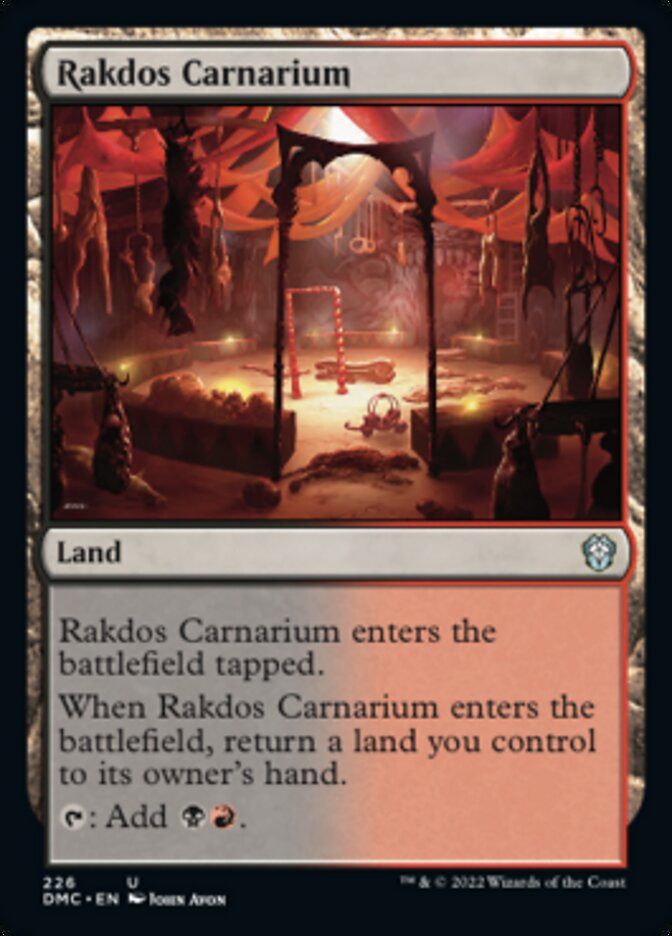 Rakdos Carnarium [Dominaria United Commander] | Exor Games Bridgewater