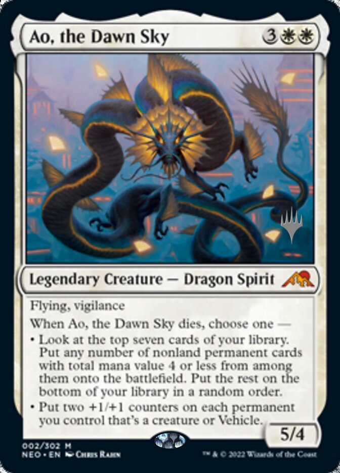 Ao, the Dawn Sky (Promo Pack) [Kamigawa: Neon Dynasty Promos] | Exor Games Bridgewater