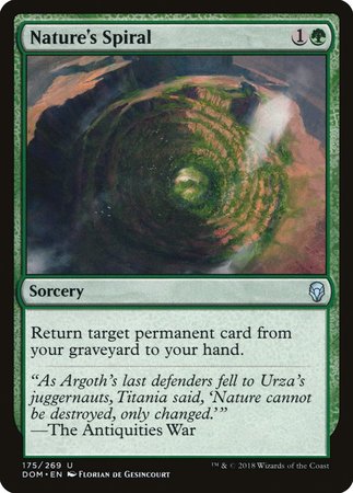 Nature's Spiral [Dominaria] | Exor Games Bridgewater