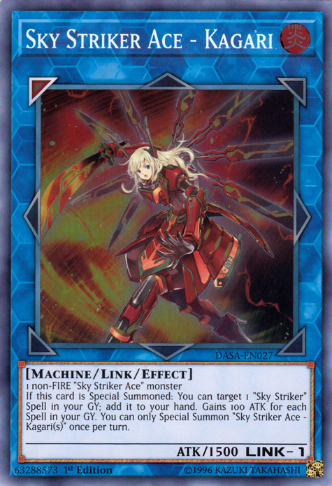 Sky Striker Ace - Kagari [DASA-EN027] Super Rare | Exor Games Bridgewater