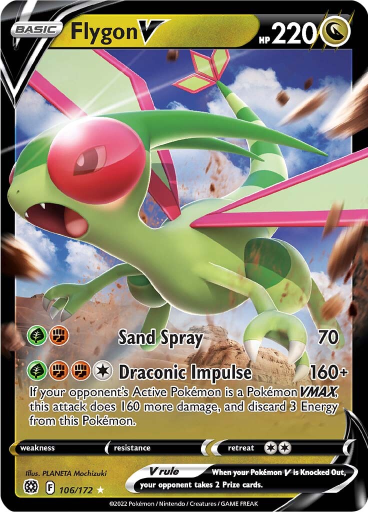 Flygon V (106/172) [Sword & Shield: Brilliant Stars] | Exor Games Bridgewater