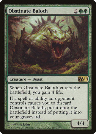 Obstinate Baloth [Magic 2011] | Exor Games Bridgewater