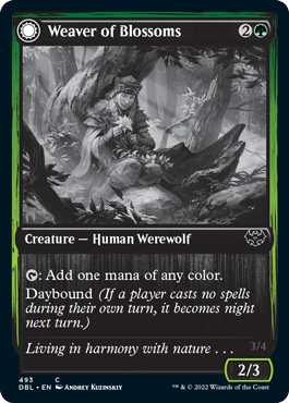 Weaver of Blossoms // Blossom-Clad Werewolf [Innistrad: Double Feature] | Exor Games Bridgewater