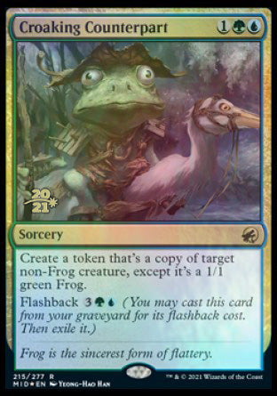 Croaking Counterpart [Innistrad: Midnight Hunt Prerelease Promos] | Exor Games Bridgewater