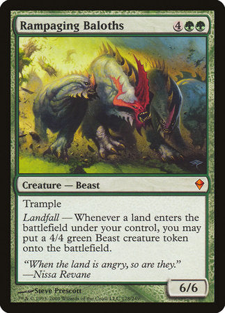 Rampaging Baloths [Zendikar] | Exor Games Bridgewater