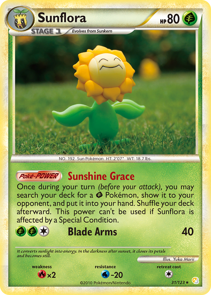 Sunflora (31/123) [HeartGold & SoulSilver: Base Set] | Exor Games Bridgewater