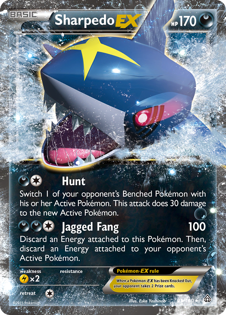 Sharpedo EX (91/160) [XY: Primal Clash] | Exor Games Bridgewater