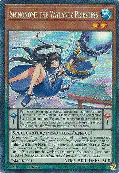 Shinonome the Vaylantz Priestess [TAMA-EN001] Collector's Rare | Exor Games Bridgewater