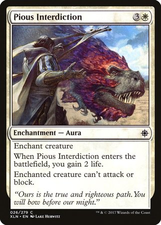 Pious Interdiction [Ixalan] | Exor Games Bridgewater