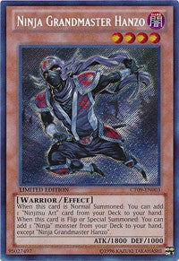 Ninja Grandmaster Hanzo [CT09-EN003] Secret Rare | Exor Games Bridgewater