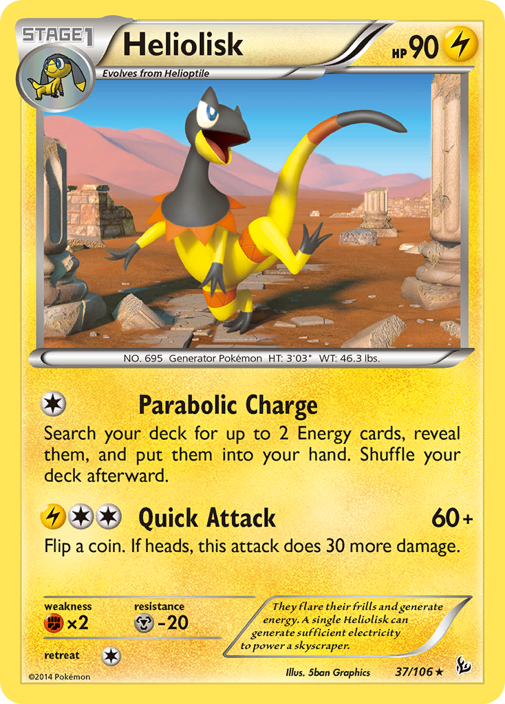 Heliolisk (37/106) [XY: Flashfire] | Exor Games Bridgewater