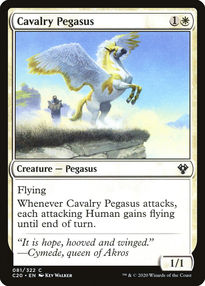 Cavalry Pegasus [Commander 2020] | Exor Games Bridgewater