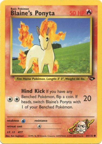 Blaine's Ponyta (64/132) [Gym Challenge Unlimited] | Exor Games Bridgewater