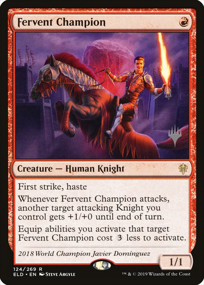 Fervent Champion (Promo Pack) [Throne of Eldraine Promos] | Exor Games Bridgewater