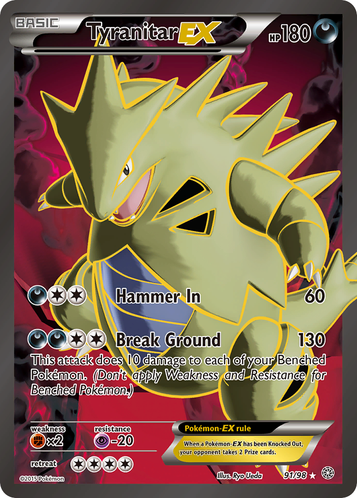 Tyranitar EX (91/98) [XY: Ancient Origins] | Exor Games Bridgewater