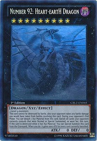 Number 92: Heart-eartH Dragon [CBLZ-EN045] Ghost Rare | Exor Games Bridgewater