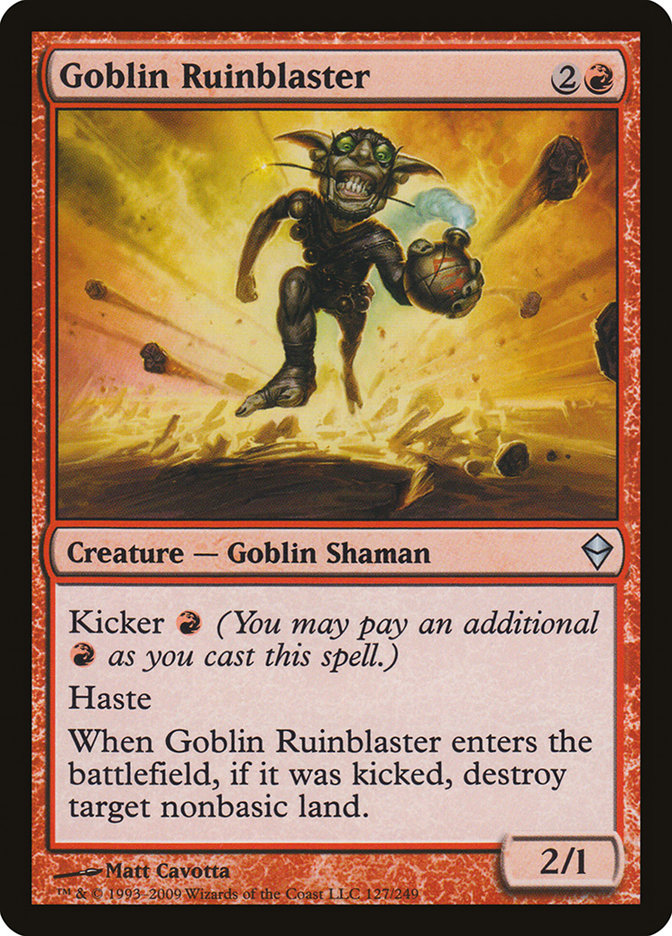 Goblin Ruinblaster [Zendikar] | Exor Games Bridgewater