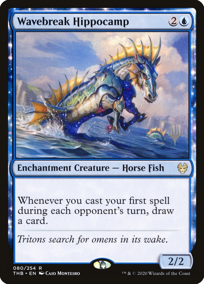 Wavebreak Hippocamp (Promo Pack) [Theros Beyond Death Promos] | Exor Games Bridgewater