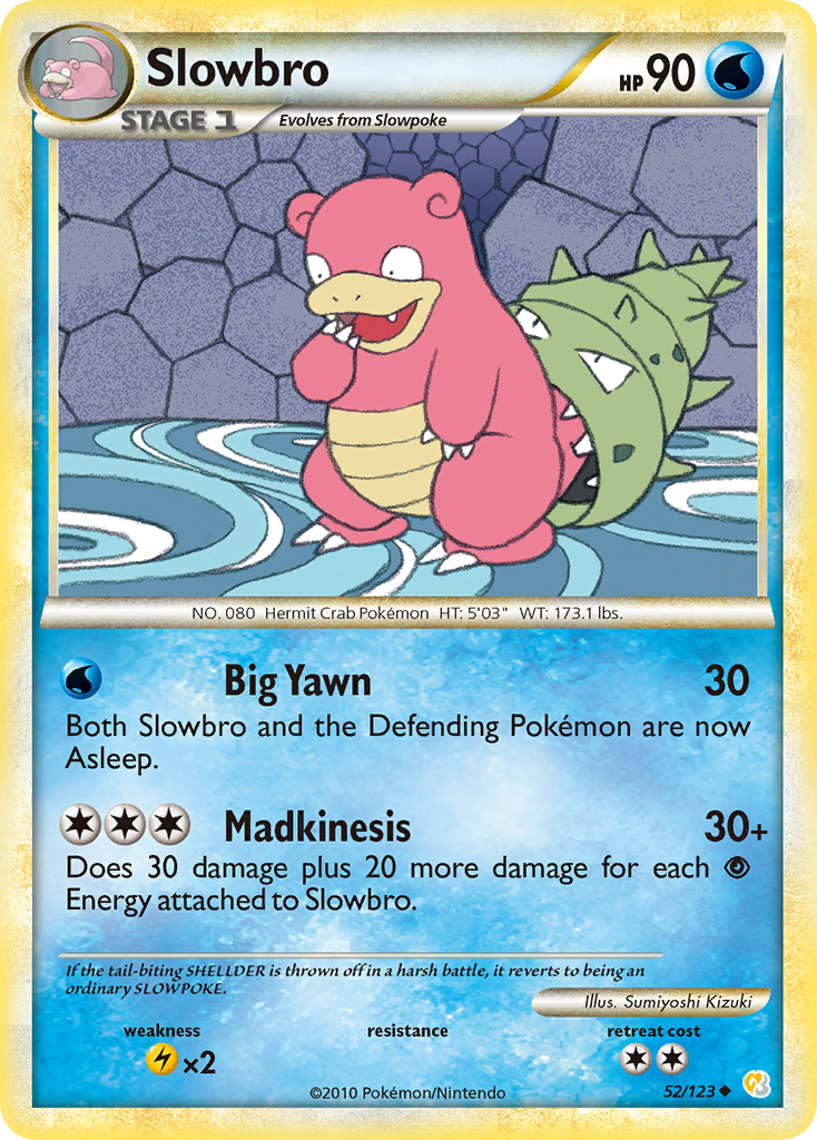 Slowbro (52/123) [HeartGold & SoulSilver: Base Set] | Exor Games Bridgewater