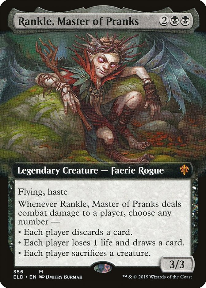 Rankle, Master of Pranks (Extended Art) [Throne of Eldraine] | Exor Games Bridgewater