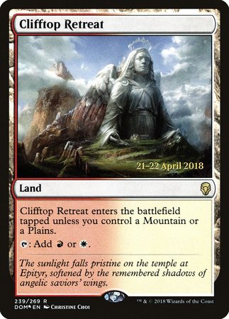 Clifftop Retreat [Dominaria Promos] | Exor Games Bridgewater