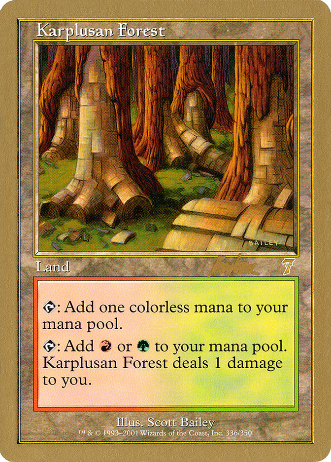 Karplusan Forest (Brian Kibler) [World Championship Decks 2002] | Exor Games Bridgewater