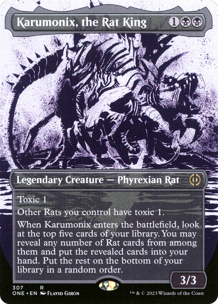 Karumonix, the Rat King (Borderless Ichor) [Phyrexia: All Will Be One] | Exor Games Bridgewater