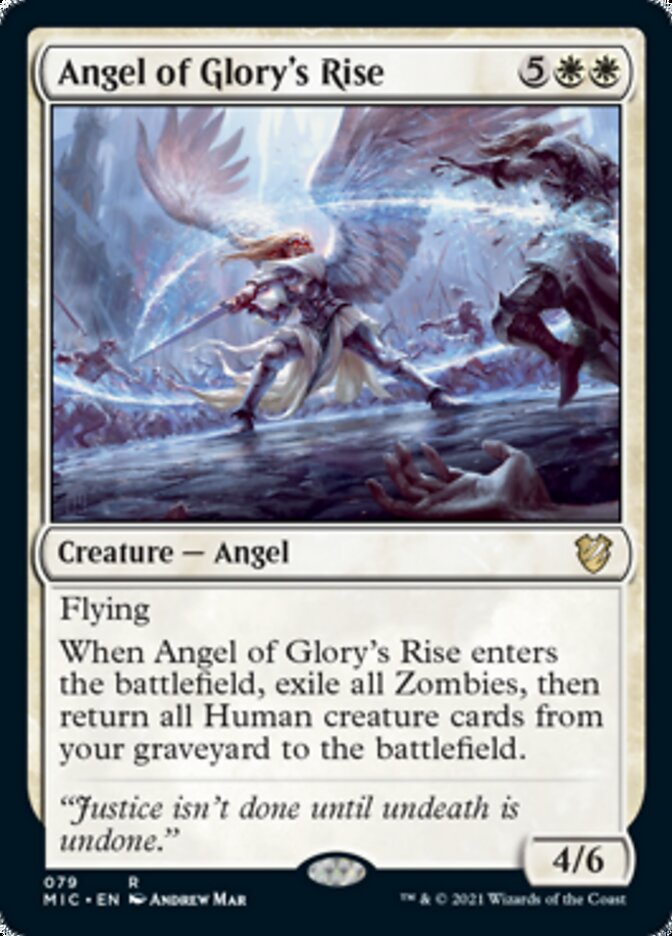 Angel of Glory's Rise [Innistrad: Midnight Hunt Commander] | Exor Games Bridgewater