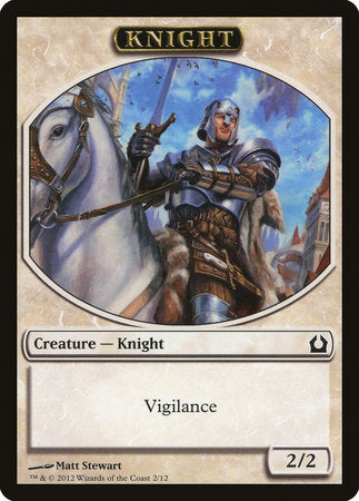 Knight Token [Return to Ravnica Tokens] | Exor Games Bridgewater