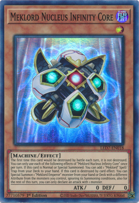 Meklord Nucleus Infinity Core [LED7-EN018] Super Rare | Exor Games Bridgewater