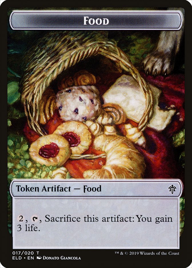 Food (017/020) [Throne of Eldraine Tokens] | Exor Games Bridgewater